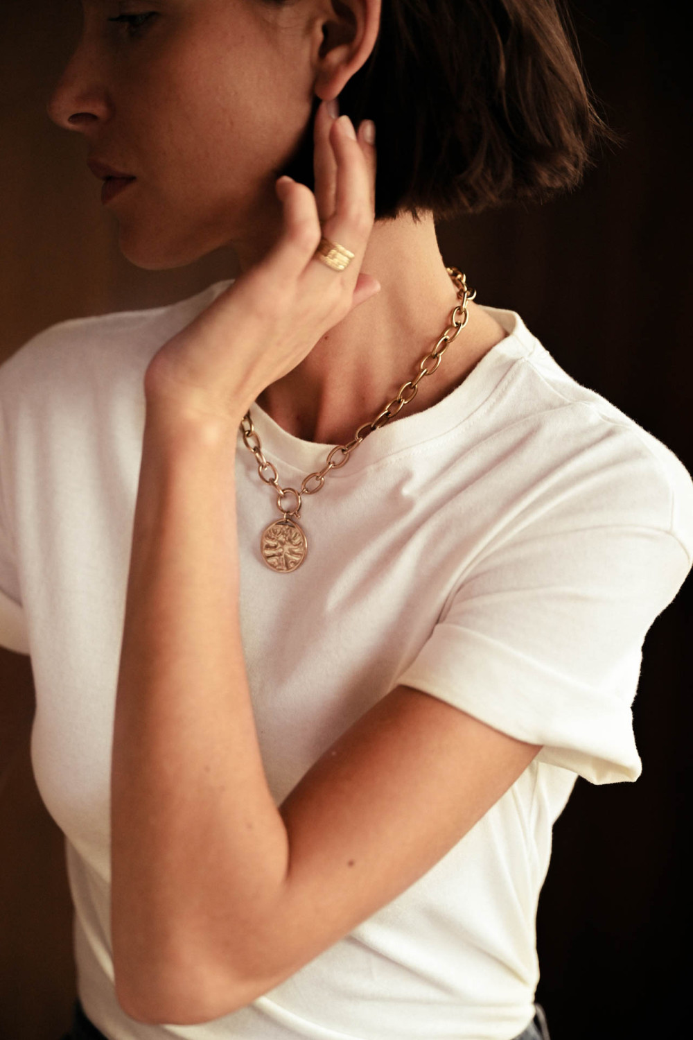 Collier Lucie - Laiton main image 1