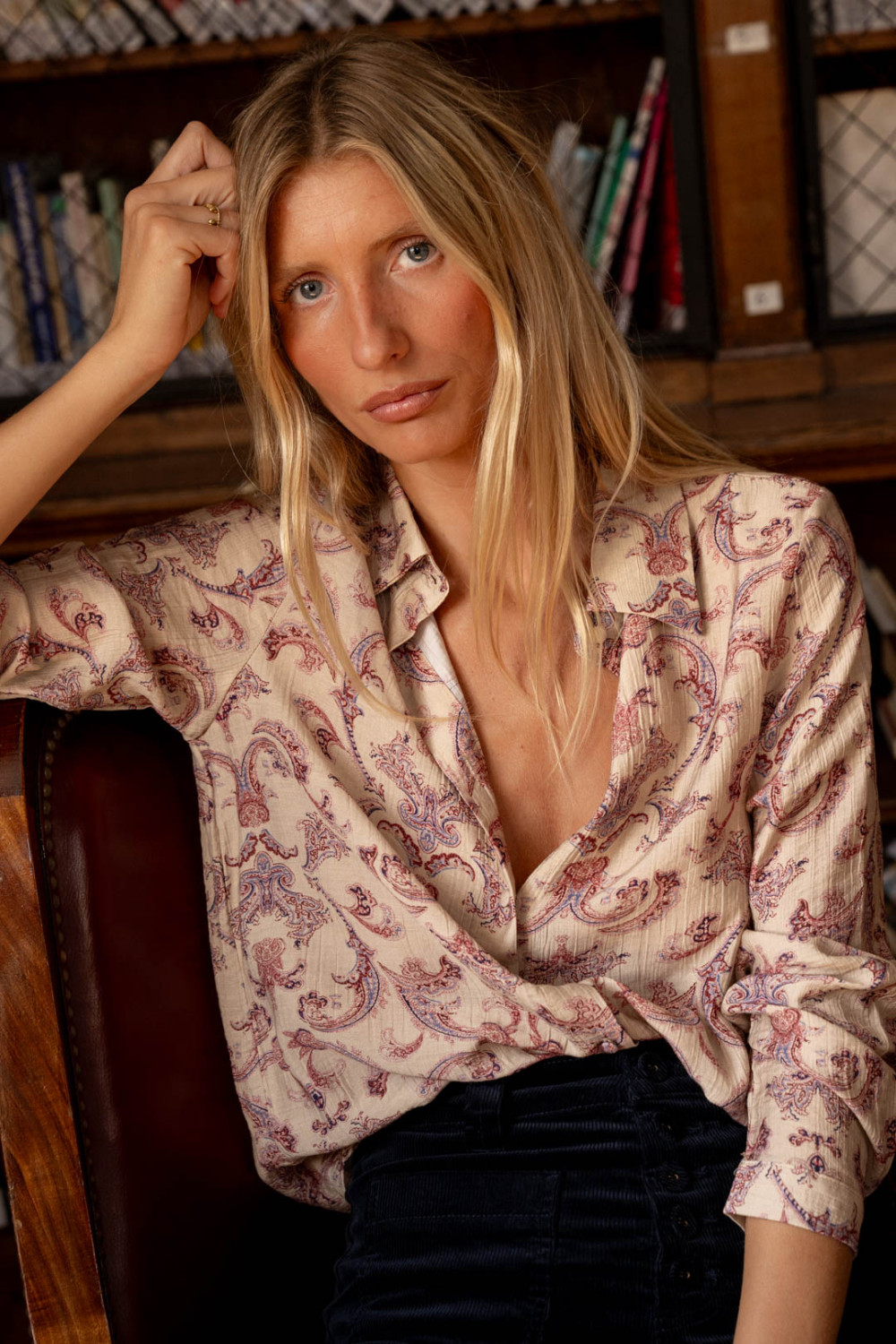 Chemise Fluide À Imprimé - Beige - Boutique Libertie